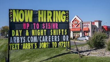 An Arby's restaurant in Plymouth, Minnesota