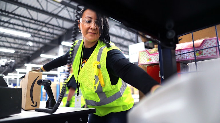Amazon warehouse worker