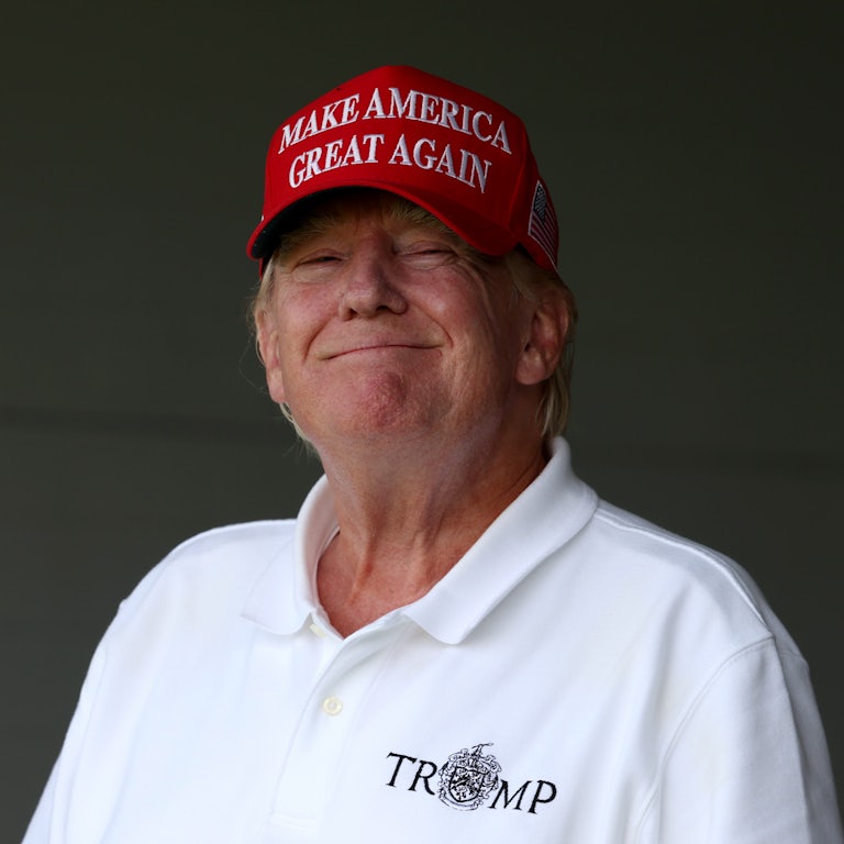The former president at Trump National Golf Club