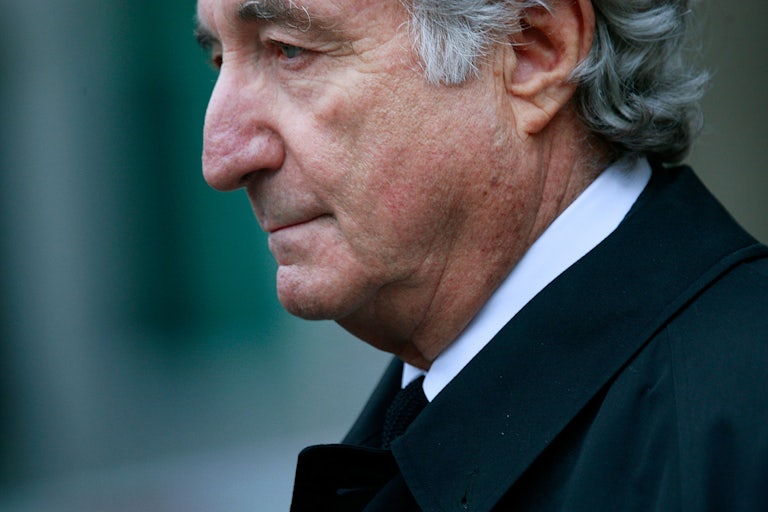 Bernie Madoff leaves Manhattan Federal court in New York City on March 10, 2009. 