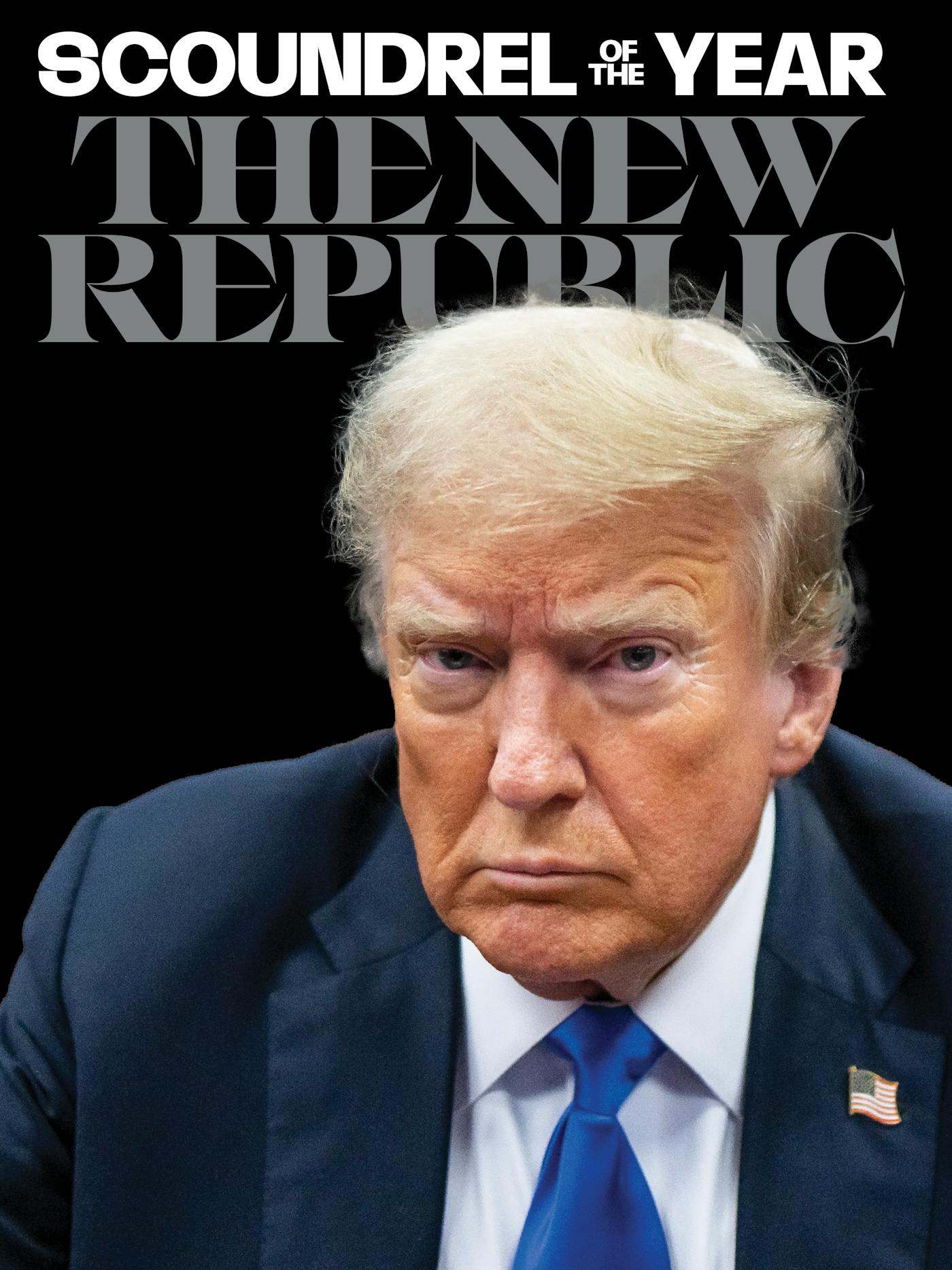 New Republic magazine cover of Trump as Scoundrel