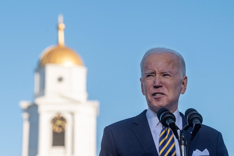Joe Biden speaks about voting rights in Georgia.