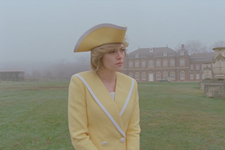 Kristen Stewart as Princess Diana at Sandringham in Pablo Larraín's “Spencer”
