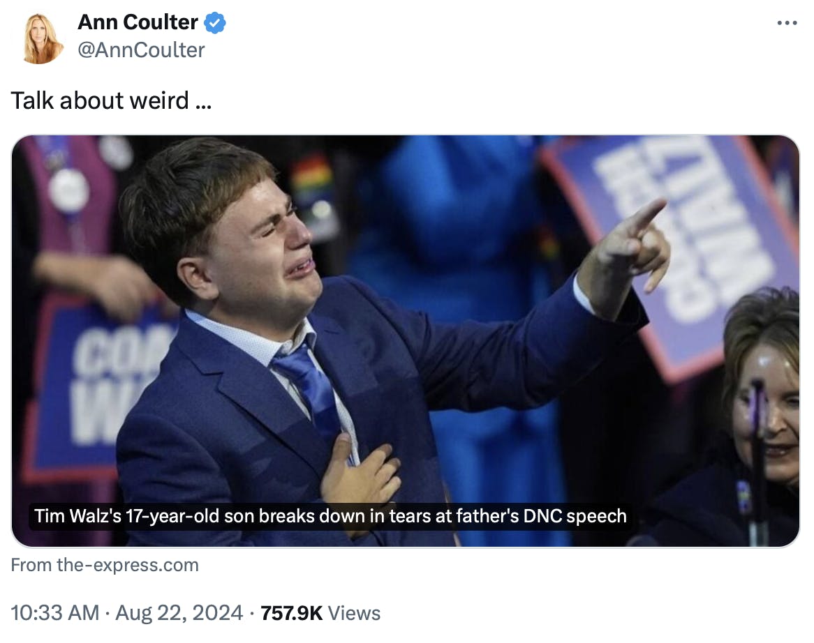 Screenshot of a tweet