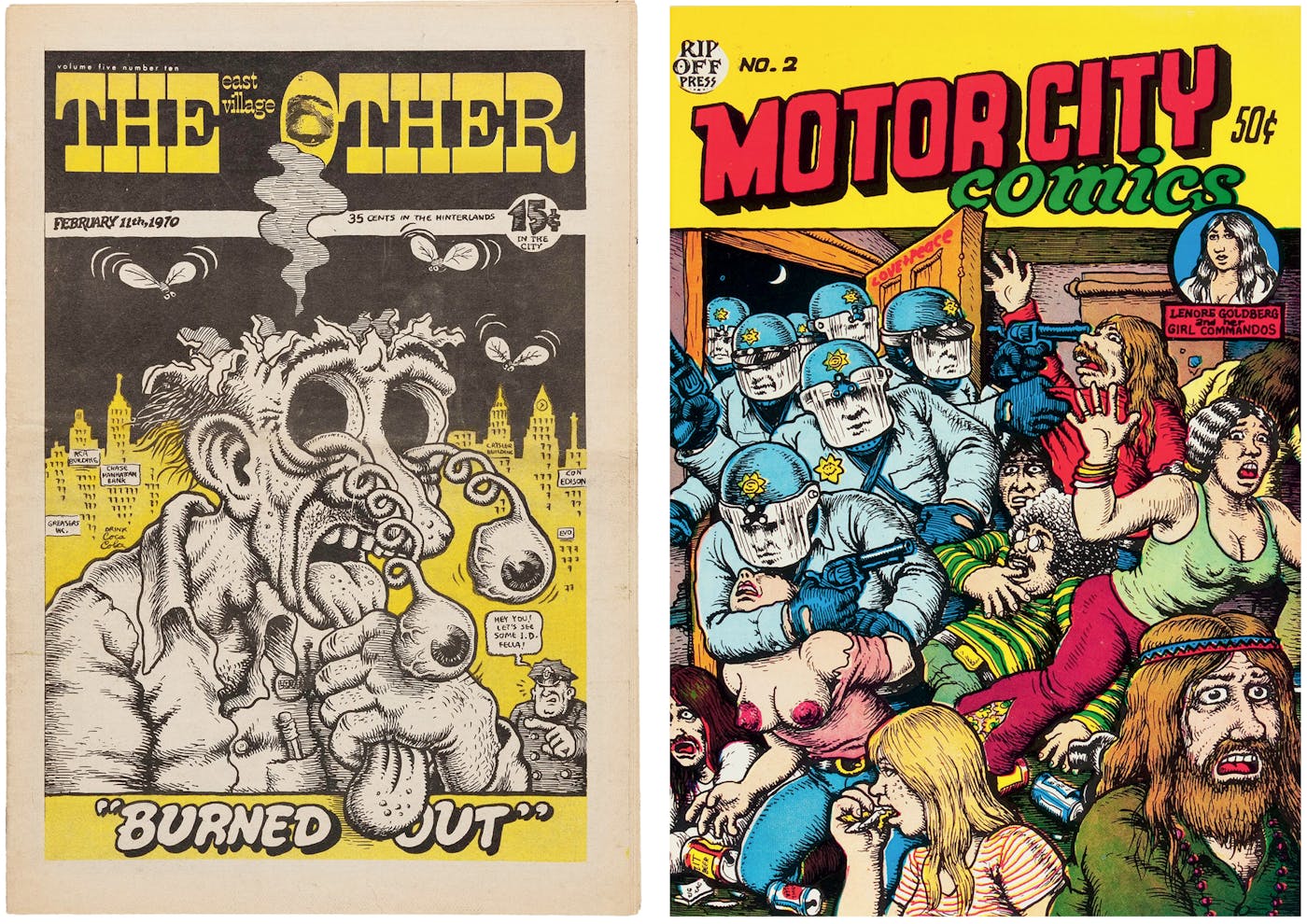 Two samples of R. Crumb's work