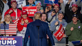 Trump at a campaign rally