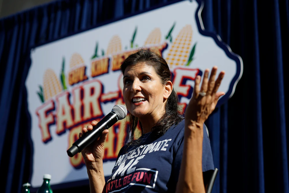 Nikki Haley attended the Iowa State Fair on August 12