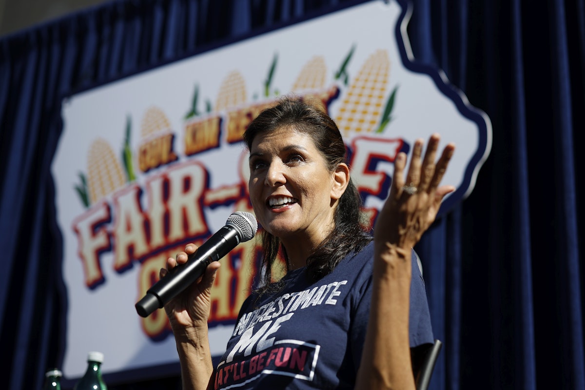 Nikki Haley attended the Iowa State Fair on August 12
