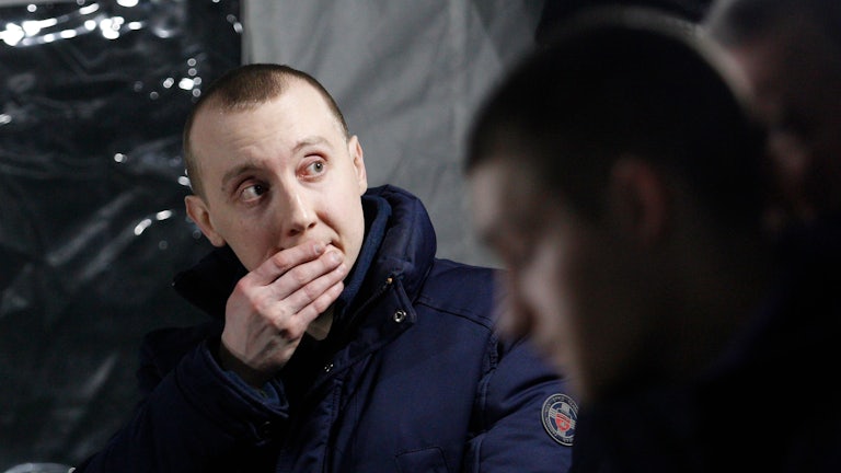 Stanislav Aseyev during a prisoner exchange