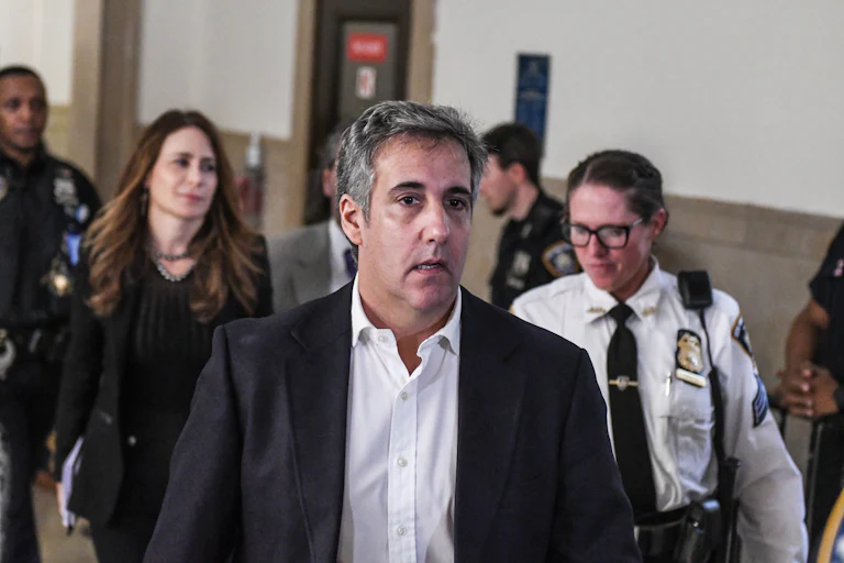 Michael Cohen walks