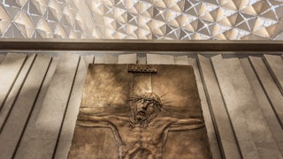 Jesus Christ depicted at a Catholic Church.