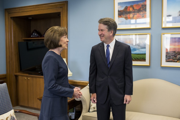 Senator Susan Collins and Brett Kavanaugh 