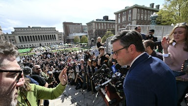 House Speaker Mike Johnson at Columbia University