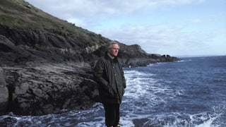 John le Carré at home in Cornwall in February 1983