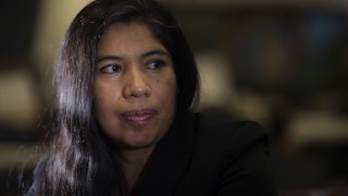 Nely Bautista, a former janitor who was a victim of wage theft