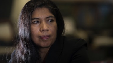 Nely Bautista, a former janitor who was a victim of wage theft