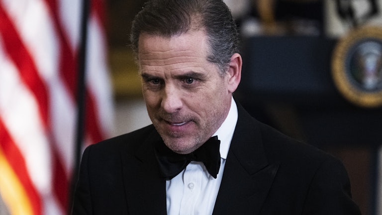 Hunter Biden attends the Kennedy Center Honorees reception at the White House on December 4.