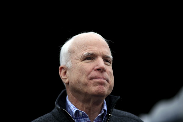 Senator John McCain, pictured in 2007