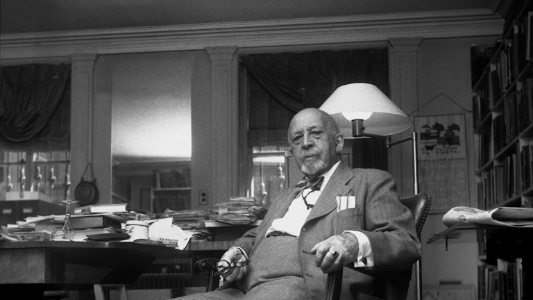 W.E.B. Du Bois at his home in Brooklyn Heights, New York City in 1958