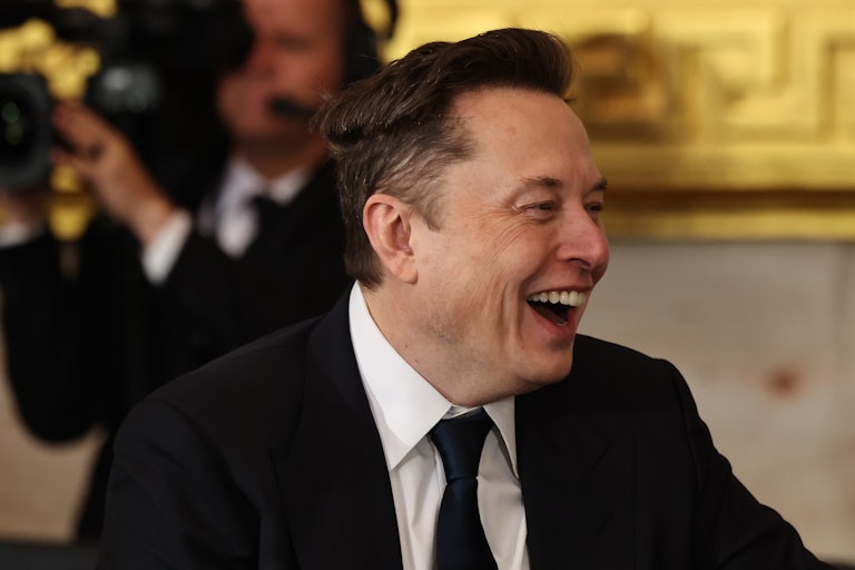 Elon Musk laughs at Donald Trump’s inauguration