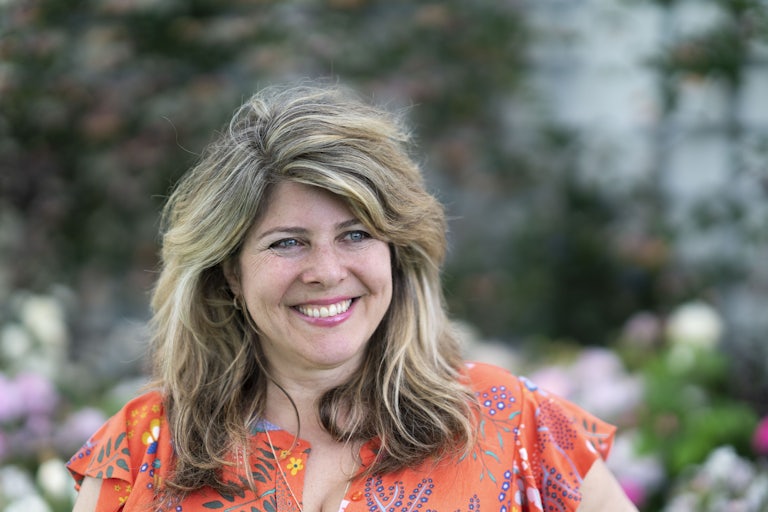Naomi Wolf at the 2019 Hay Festival in Hay-on-Wye, Wales.