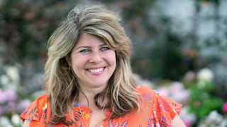 Naomi Wolf at the 2019 Hay Festival in Hay-on-Wye, Wales.