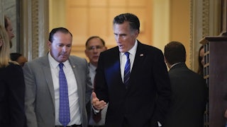 Utah Senators Mike Lee and Mitt Romney