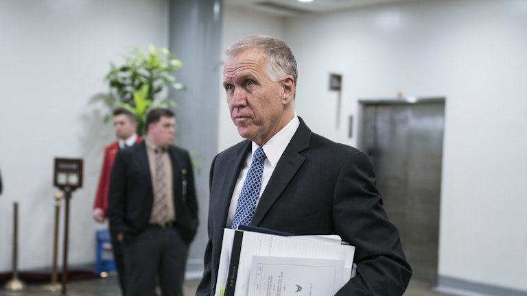 North Carolina Senator Thom Tillis in 2020.