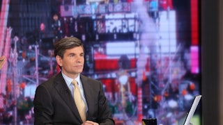 George Stephanopoulos on the set of ABC's Good Morning America.