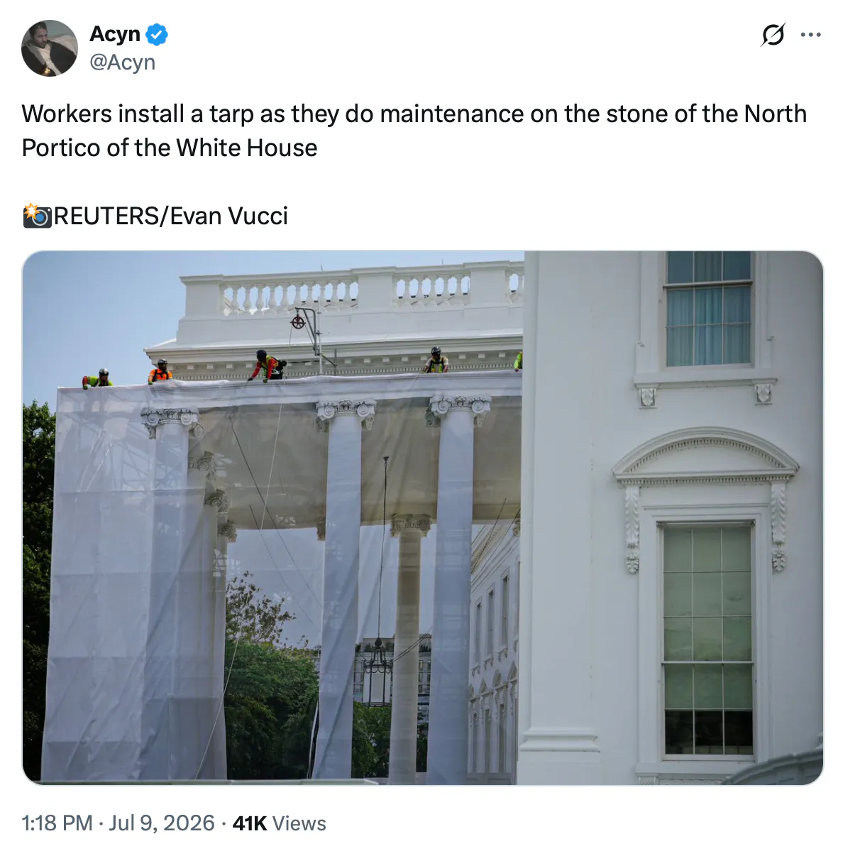 Screenshot of a tweet