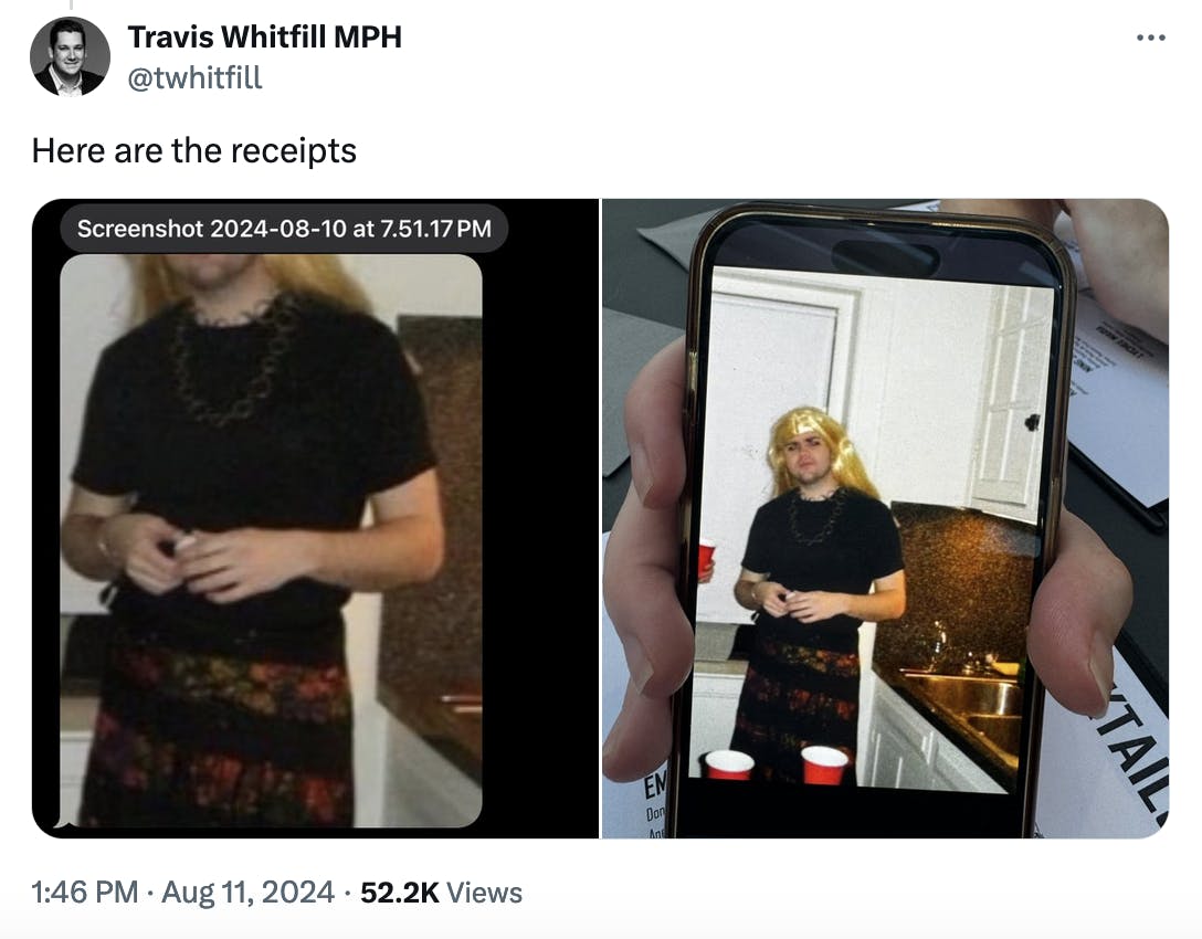 Technology tamfitronics Travis Whitfill MPH @twhitfill: Here are the receipts (screenshots of photos of Vance)