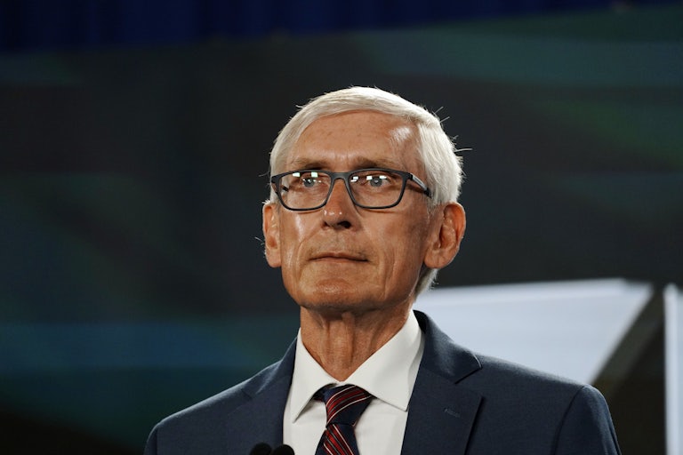 Wisconsin Governor Tony Evers at the virtual Democratic National Convention