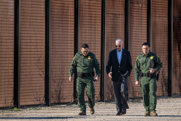 Biden speaks with Customs and Border Protection officers in El Paso