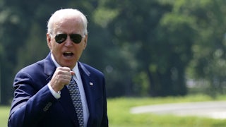 Joe Biden pumps his fist