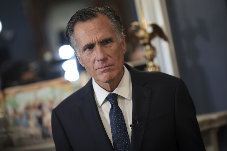 Mitt Romney furrows his brows