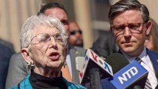 Republican Representatives Virginia Foxx and Mike Johnson