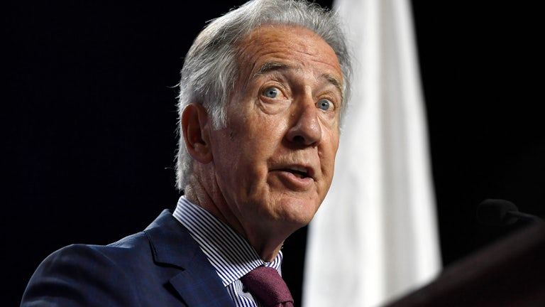House Ways and Means Chairman Richard Neal speaks to delegates during the 2019 Massachusetts Democratic Party Convention.