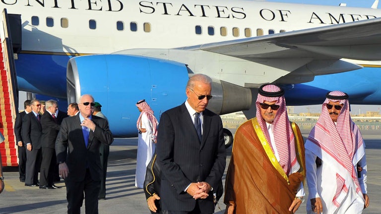Vice President Biden and Saudi Foreign Minister Prince Saud al-Faisal 