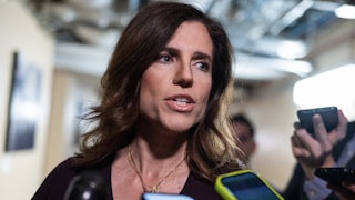 Nancy Mace speaks to reporters