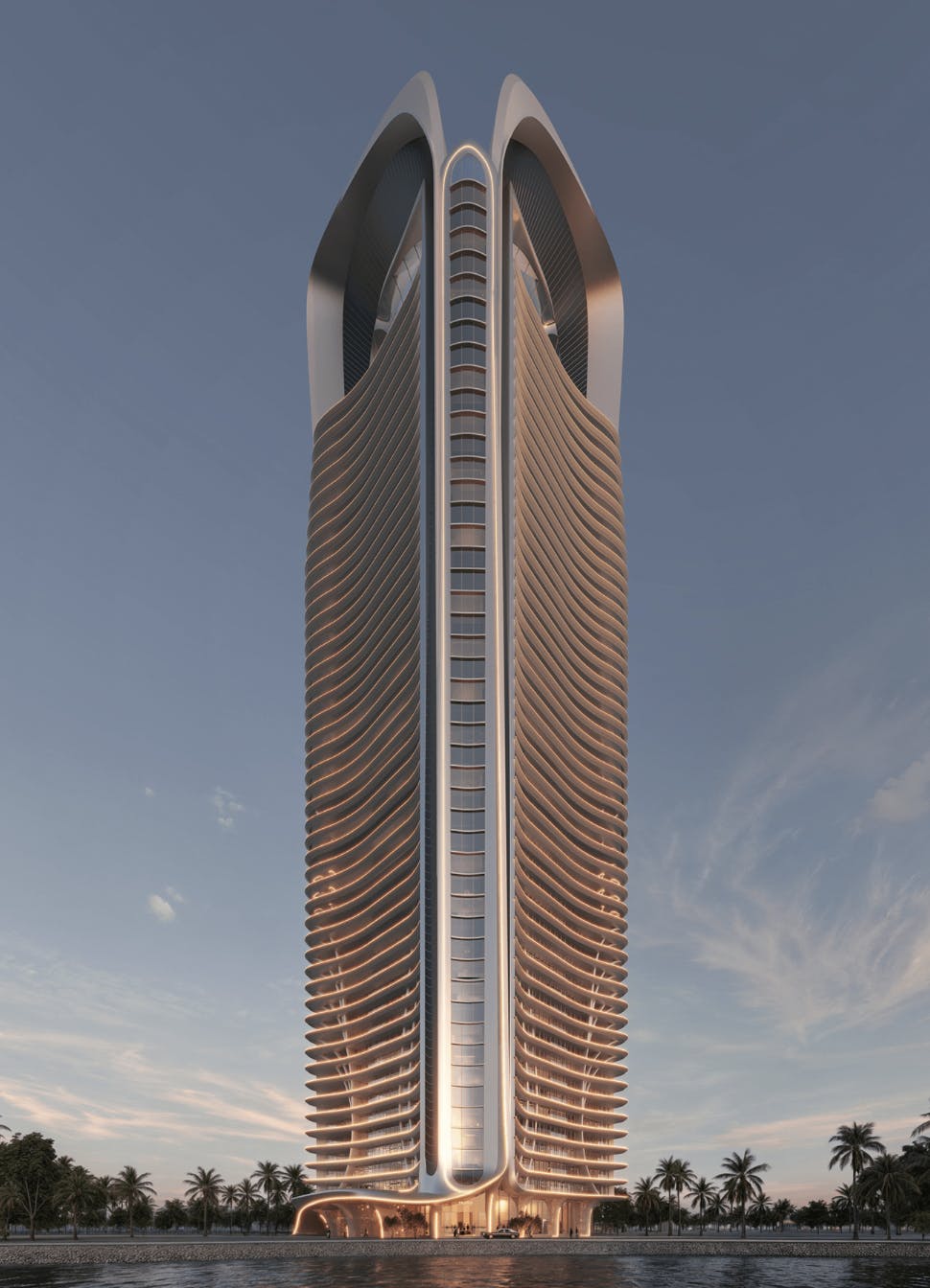 A rendering of Trump Tower Jeddah, being built in Saudi Arabia.