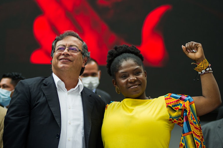 Colombian President Gustavo Petro and Vice President Francia Marquez