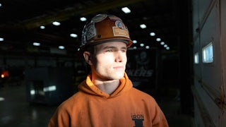A steelwork apprentice