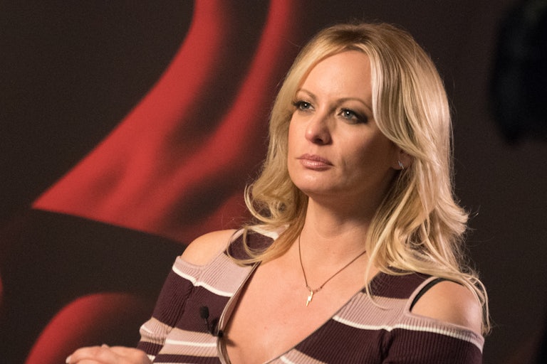 Stormy Daniels looks forward
