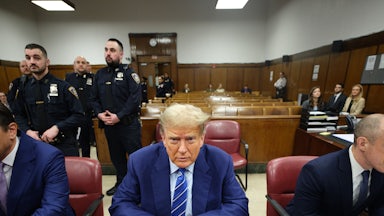 Trump in Manhattan Criminal Court