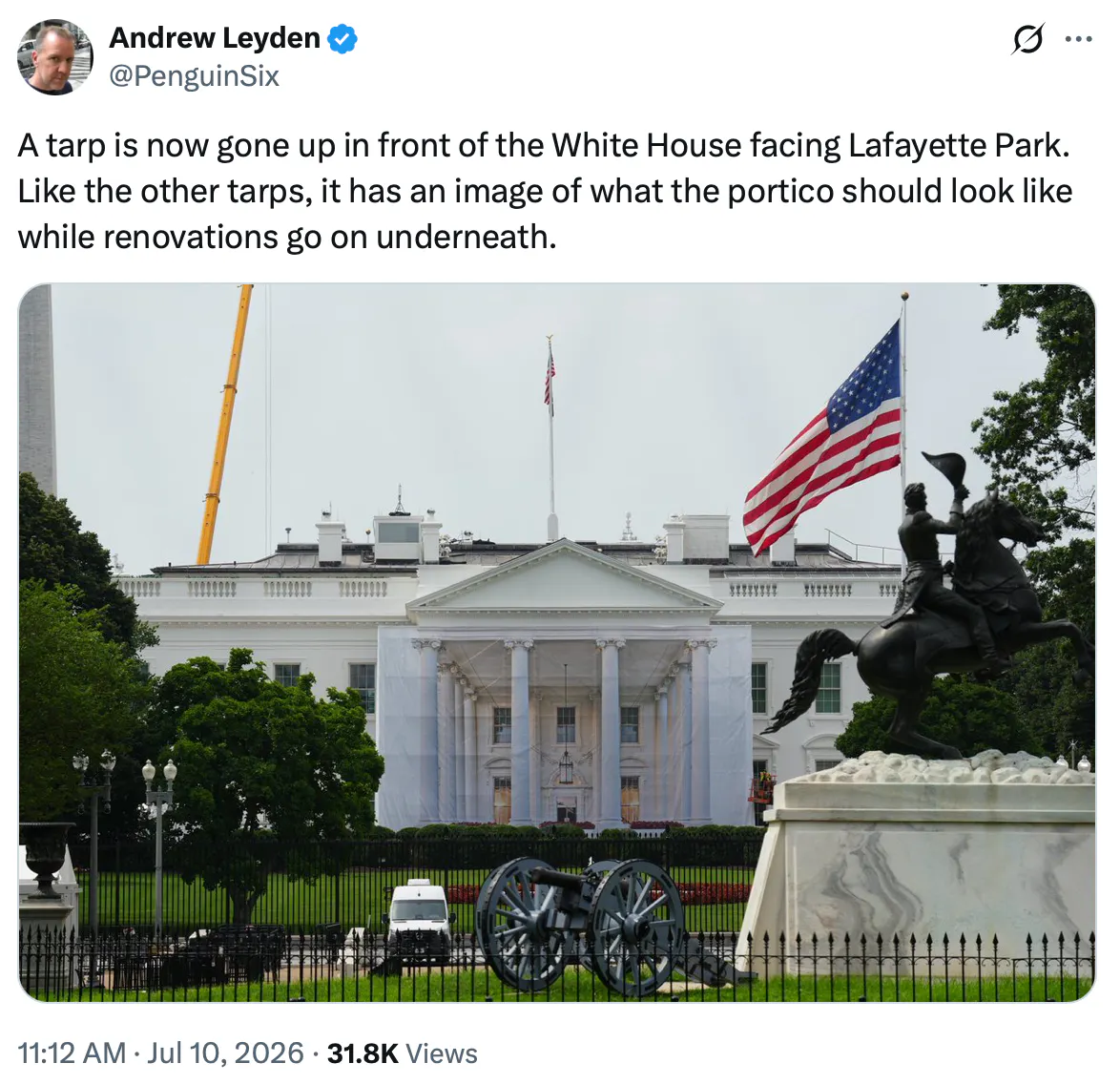 Screenshot of a tweet