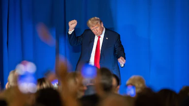 Trump doing his signature dance