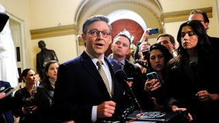 House Speaker Mike Johnson in the Capitol
