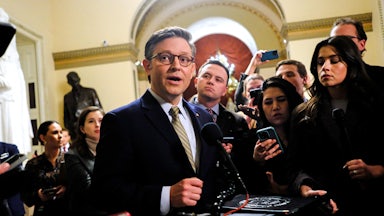 House Speaker Mike Johnson in the Capitol