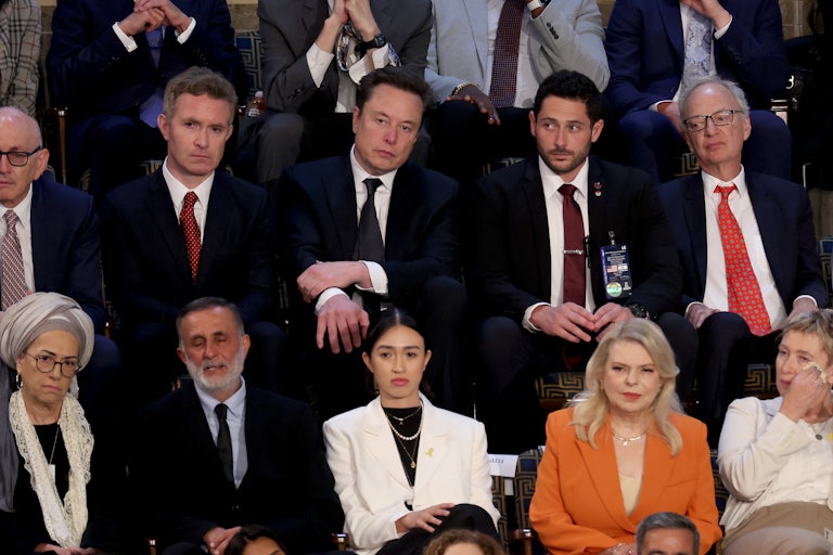 Elon Musk sits among Israeli Prime Minister Benjamin Netanyahu’s guests during the latter’s speech to Congress