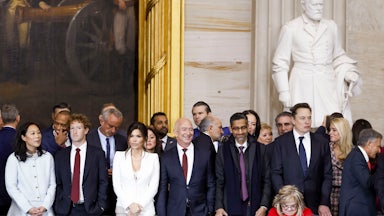 Mark Zuckerberg, Jeff Bezos, Sundar Pichai, and Elon Musk attend Donald Trump’s inauguration